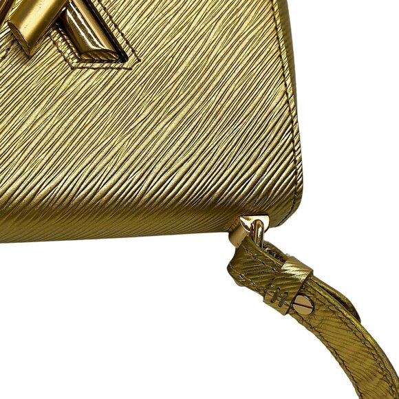 (S6) Louis Vuitton Hand Bag Twist PM Gold Epi Leather - Picture 7 of 13
